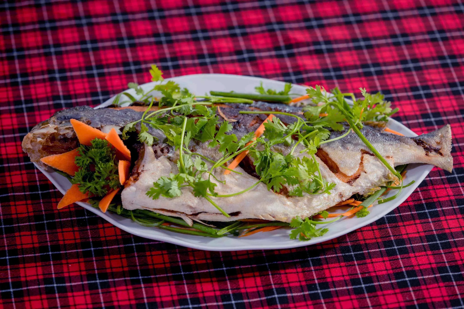 コーラルベイの昼食で出された魚料理